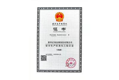 安全生產(chǎn)標(biāo)準-有效期2025年1月